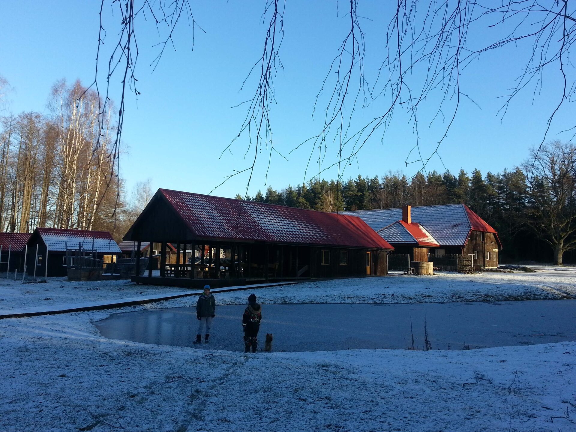 Muiža — winter-evening